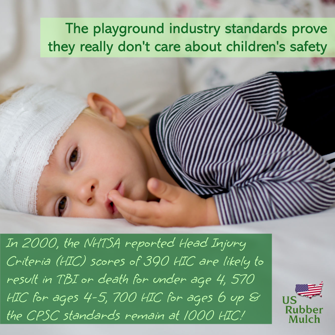 Unsafe playground safety standards